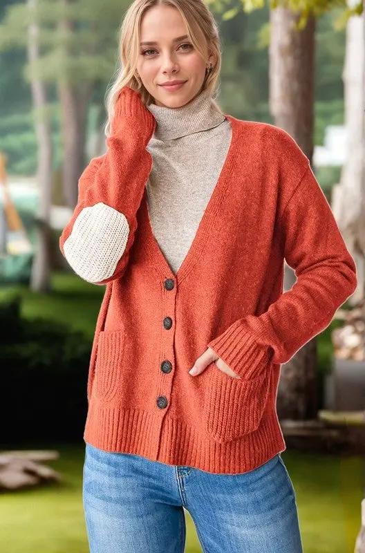 Heimish Full Size Long Sleeve V Neck Button Down Cardigan - Image 3