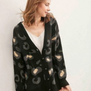 Leopard Button Down Cardigan